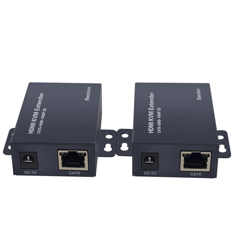 New HDMI Extender 60M 120M 4K 1080P Over Cat 5/6 Cable KVM Extend Keyboard Mouse HDMI Extender