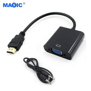 Promotion Factory Price Premium 1080P 60Hz HDMI to VGA Converter Adapter Cable with Audio for Different Market HDMI to VGA Adapt