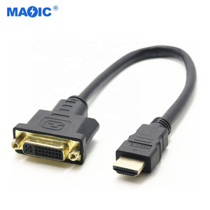 Custom OEM 0.3m to 5m 1080P HDMI to DVI Male to Female Adapter Cable for Monitor Converter HDMI to DVI  Cable