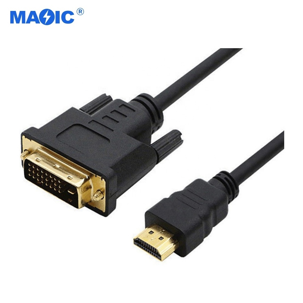 Custom OEM 0.3m to 5m 1080P HDMI to DVI Male to Female Adapter Cable for Monitor Converter HDMI to DVI  Cable