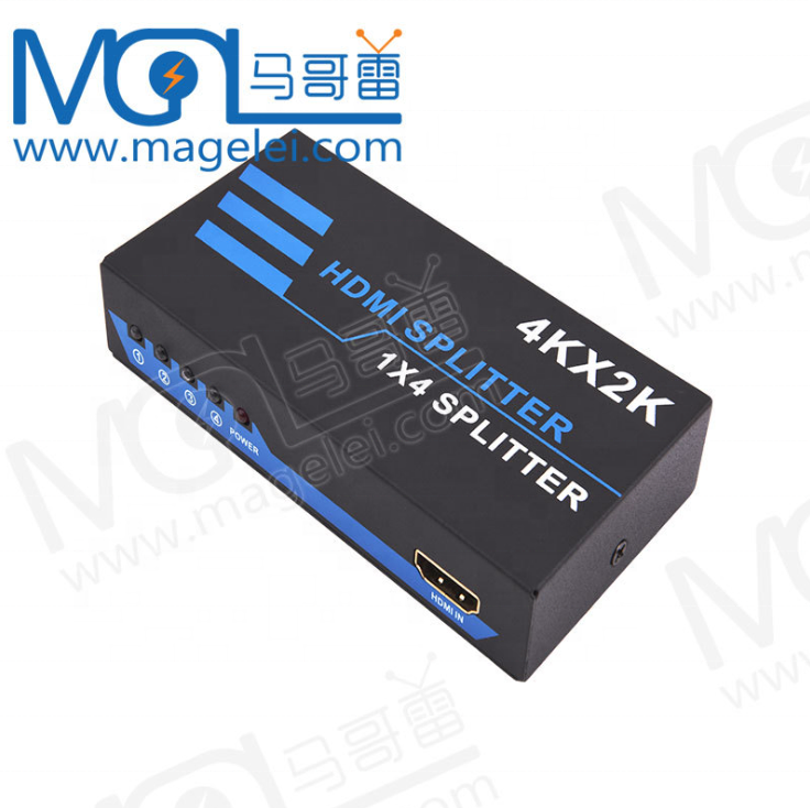 Custom 4Kx2K HDMI 1x4 1 in 4 out Splitter for Multiple Displays HDMI Splitter Support HDCP