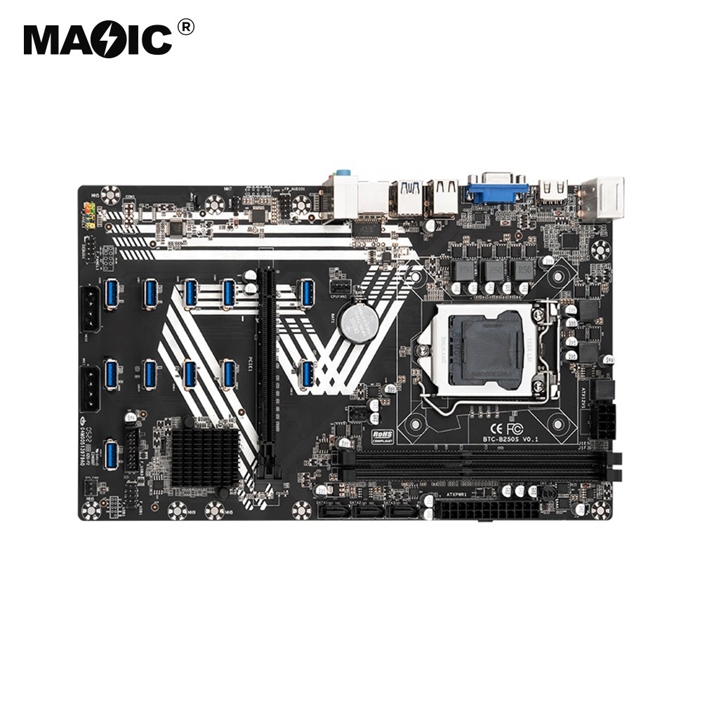 2022 New 11 US3.0 Motherboard B250S LGA1151 6/7/8 Gen Processor 3 x SATA3.0 Motherboard for Intel Core/Pentium/Celeron