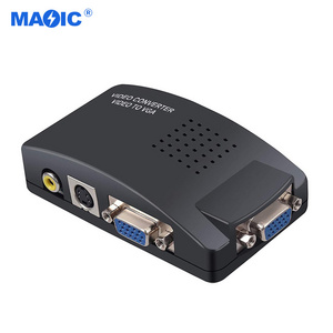 Factory Price RGB A RCA AV Composite S-Video Signal HD Video Converter Adapter Box  PC TO Computer Vga To AV  Converter