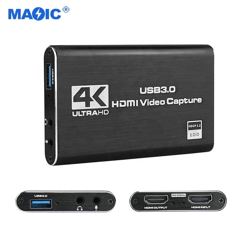 Video Capture Equipment HDMI to USB 3.0 4k 60hz Capturadora De Video HDMI Video Capture Card for Gaming Live Streaming