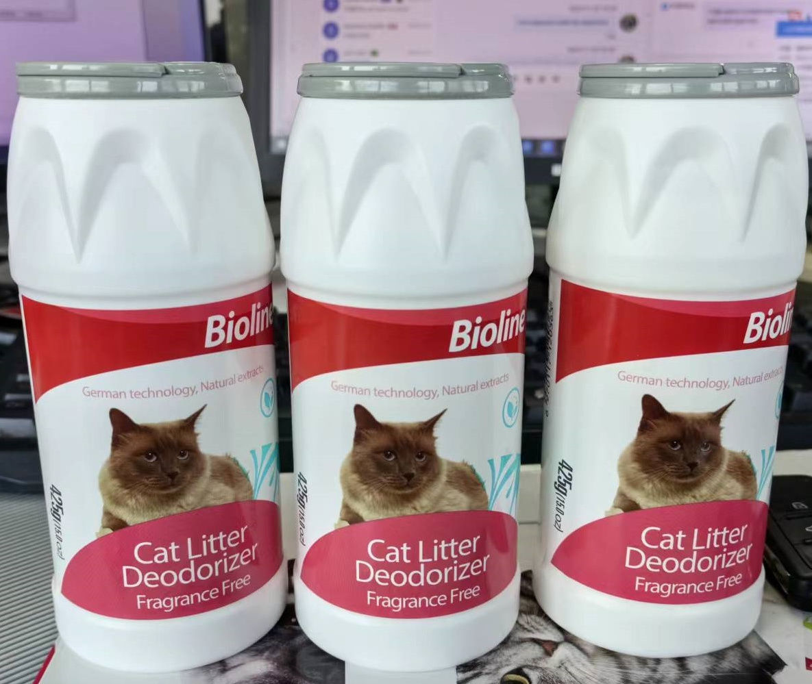 Bioline Products Odor Removes for Pets Fresh Room Cat Litter Deodorant Powder