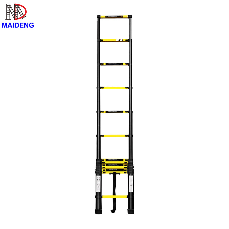 2.6m 3.2m 3.8m 4.1m 4.4m Adjustable Telescopic Ladders Aluminium Series Mill Aluminum Heavy Duty Square Base Shoe Step Ladders