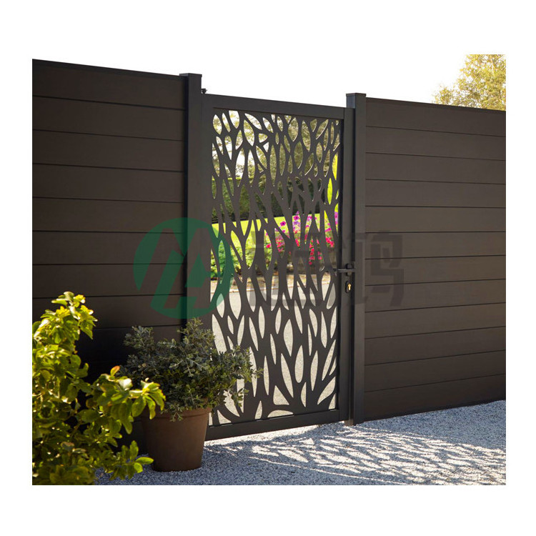 ECO FRIENDLY Decorative Laser Cut Aluminum Fencing Panels Corten steel Swimming Pool Fences Metal Screen Garden Fence