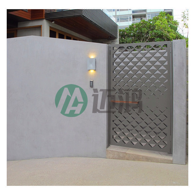 Sliding Gate Screen Fence Panel Laser Cut Metal for Home and Garden Aluminum Design Laser Cutting Steel Doors Customized 2-10mm