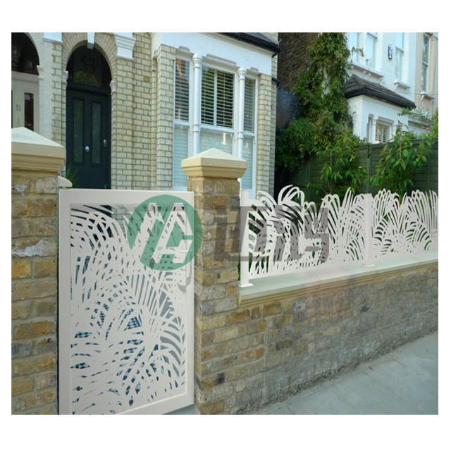 Sliding Gate Screen Fence Panel Laser Cut Metal for Home and Garden Aluminum Design Laser Cutting Steel Doors Customized 2-10mm