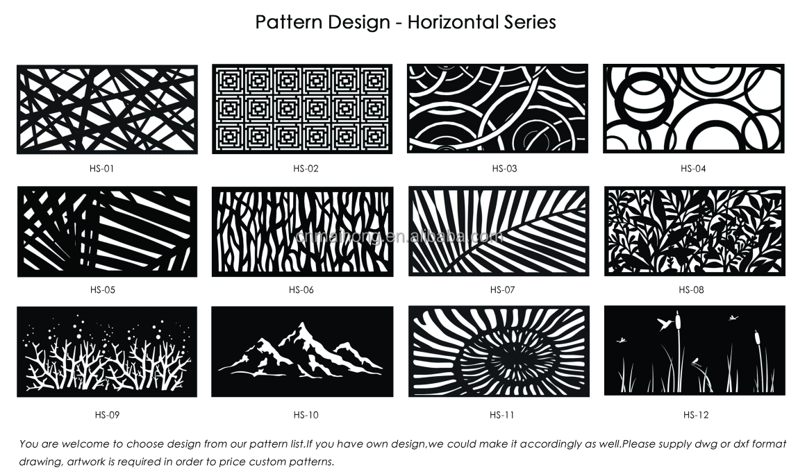 Outdoor Laser Cut Decorative Privacy Screen with Stand Metal Partition Fencing Wall for Patio/Garden /Balcony/Porch/Cafe