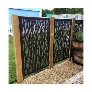 Frameless Laser Cut Privacy Screen Garden Wall Panel Decoration Metal Customized CLASSIC Screens & Room Dividers 3d Panels