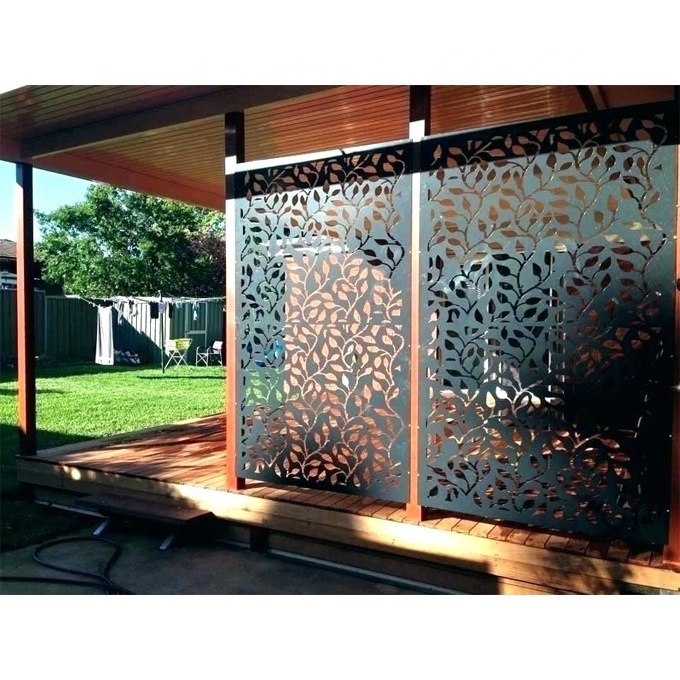 Frameless Laser Cut Privacy Screen Garden Wall Panel Decoration Metal Customized CLASSIC Screens & Room Dividers 3d Panels