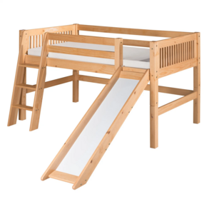 Contemporary Wooden Kids Tent Bed Chinese Child Bunk Bed with Stair Slide for Bedroom