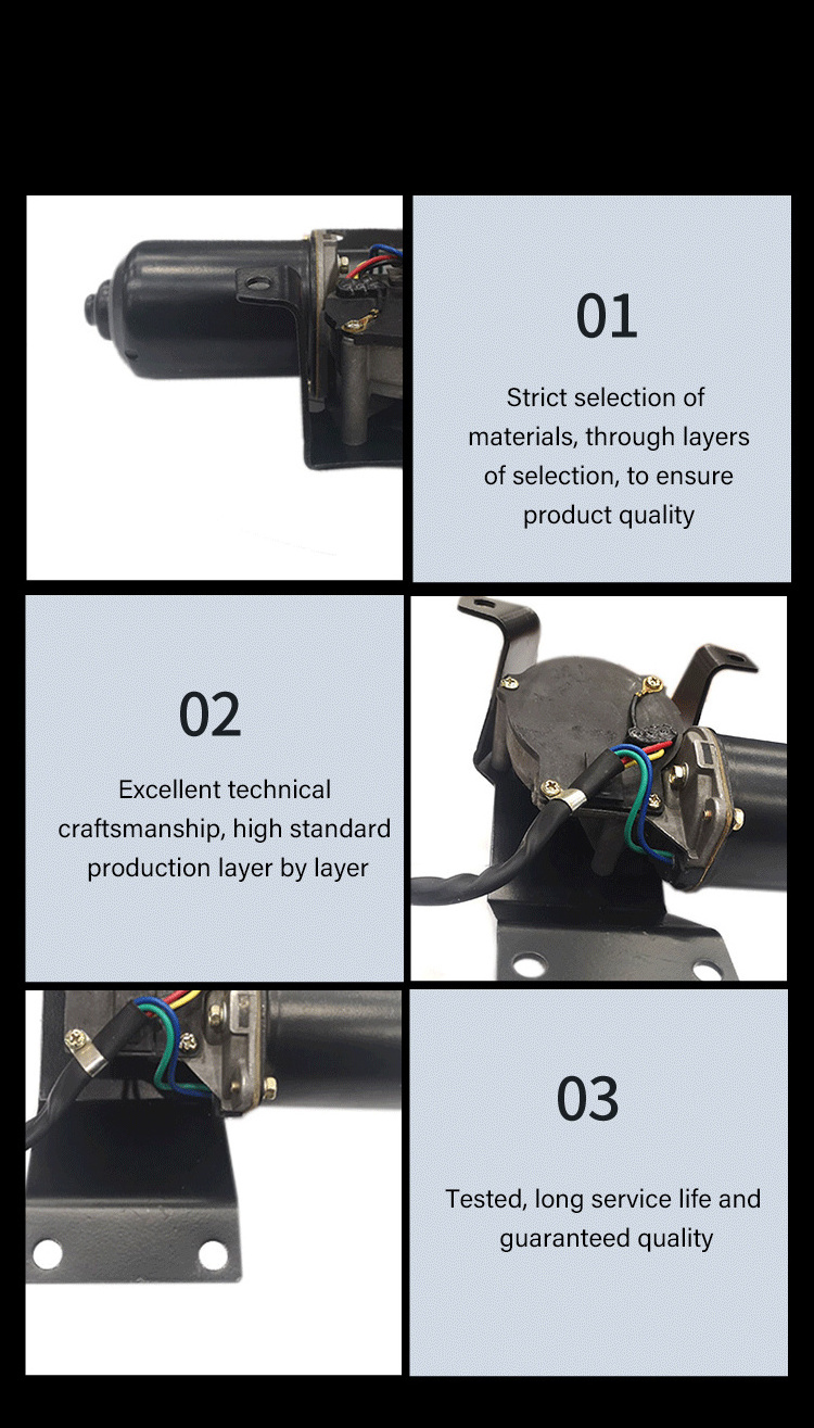 Wholesale Truck Parts Power Wiper Motor Assembly 48v 24 Volt Small Truck Electric Wiper Motor For Shacman Dongfeng