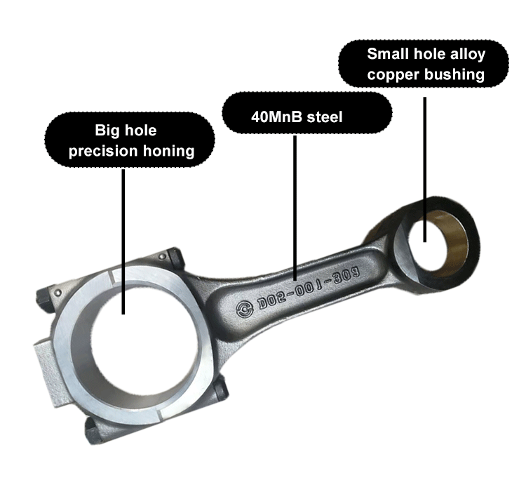 Tractor Connect Rod D05-01-30A Manufacturer Custom Made Aluminum Engine Forged Connecting Rods For Cummins 4bt Caterpillar Faw