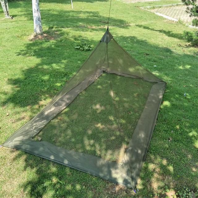 2 Person outdoor Tent camping tent in mesh fabric smaller Tepee mesh tent camping triangle mosquito net