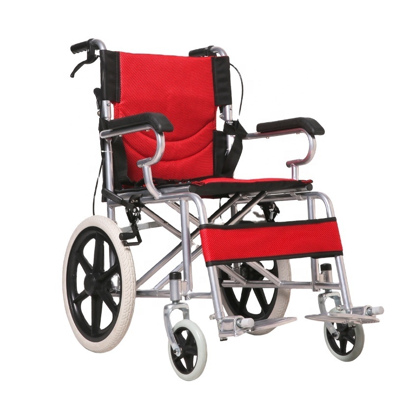 High quality folding lightweight wheel chair manual wheelchair puncture proof tire for sale