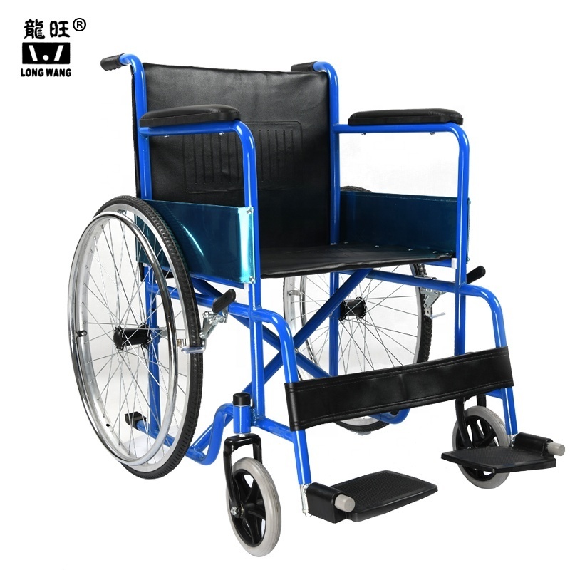 Economy basic standard wheelchairs 809 wheel chair with blue red green black color options silla de ruedas