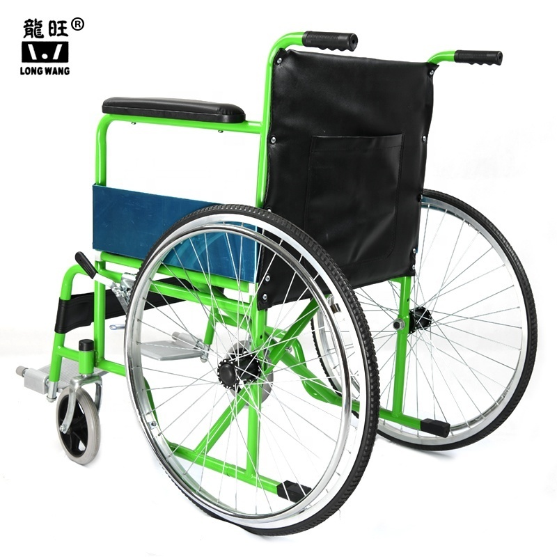 Economy basic standard wheelchairs 809 wheel chair with blue red green black color options silla de ruedas