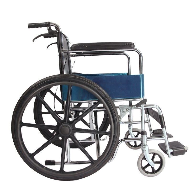 809 classic foldable lightweight aluminium alloy wheelchair for handicapped wheelchair factory sillas de ruedas