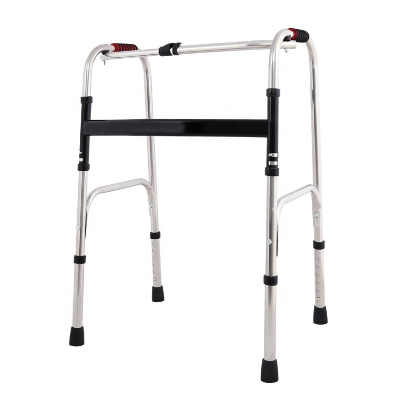 Cart Walk Aids 2 Wheel Walker Rolator Aluminum Walker With Wheel For Elderly walker for disabled Rehabilitation Therapy Supplies