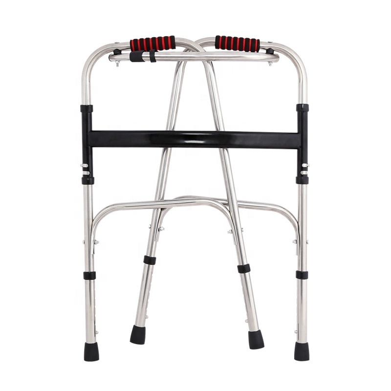 Cart Walk Aids 2 Wheel Walker Rolator Aluminum Walker With Wheel For Elderly walker for disabled Rehabilitation Therapy Supplies