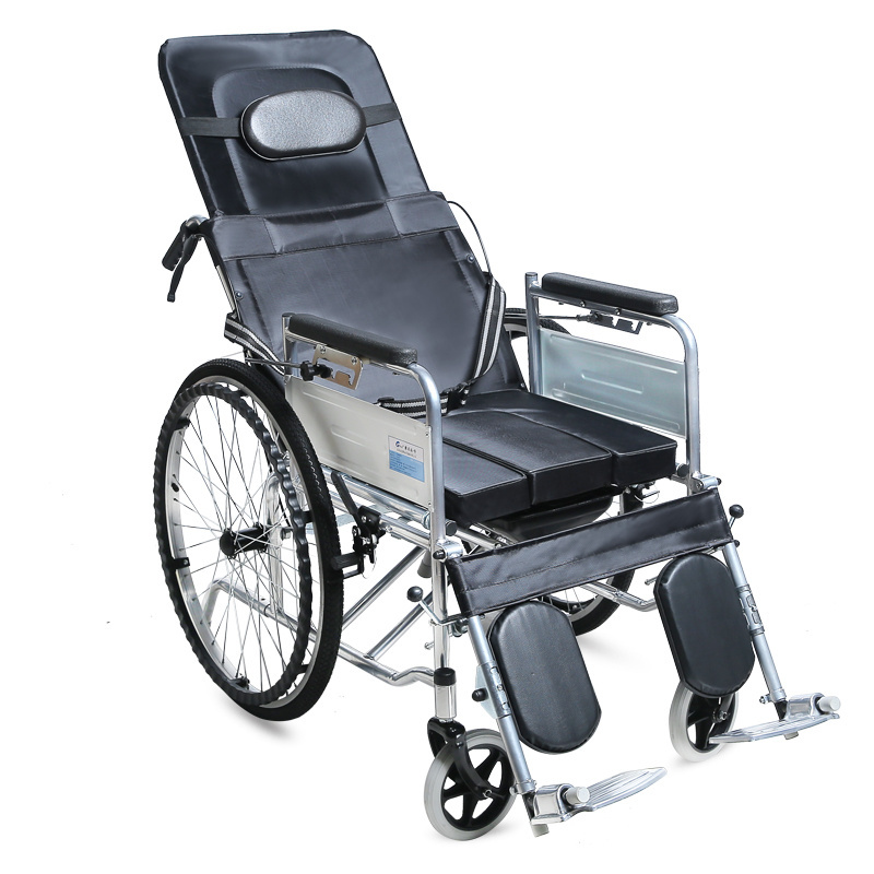 best lightweight wheel chair multi-function commode wheelchair full reclining wheelchair