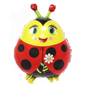 Baby Toys Lady Bug Animal Aluminum Foil Balloon Snail Butterfly  Frog  Animal Balloon  For bithry Party Celemony Decoration