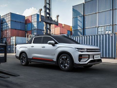 Geely Radar RD6 Electric Pickup Truck Fast Charging Long Range New Energy Pickup Cargo Truck 185km/h High-speed Pickup