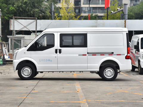 China New Minivan Trade Dongfeng RICH EC35 Electric Mini Vans Fast Tiny Electric Van Passenger Van Electric Mini Truck