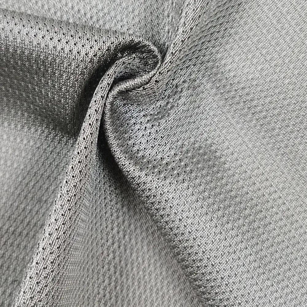 Fabric conductive silver fiber Mesh fabric anti bacterial material emf protection fabric EMF Blocking For clothes