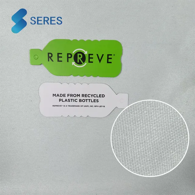 Eco Friendly RPET waterproof fabric repreve rpet fabric 600d fabric for bag backpack tote tent