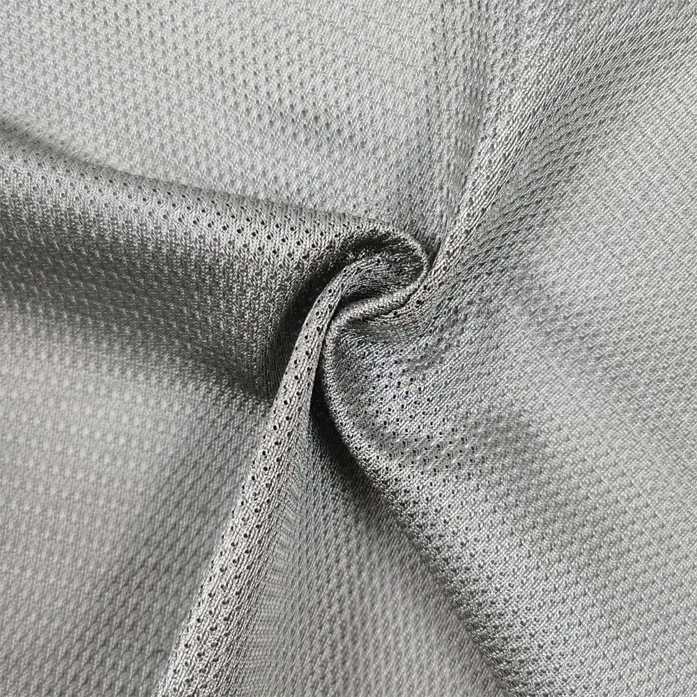 Fabric conductive silver fiber Mesh fabric anti bacterial material emf protection fabric EMF Blocking For clothes