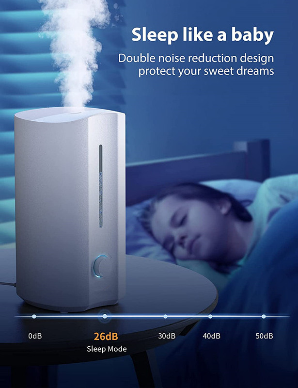 Air Purifiers for Dorm Room Home bedroom, Portable Air cleaner Effectively Remove Pollen Dust Humidifier