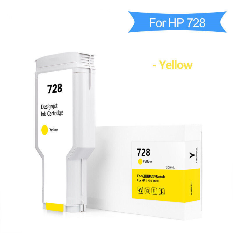 For HP 728 Compatible Ink Cartridge For HP Designjet T730 T830 Printer (4 color 130ML and 300ML available)