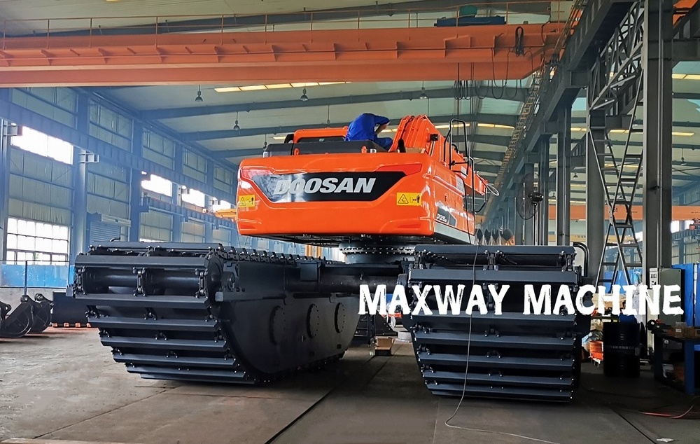 MAXWAY MMCL China High Quality Famous Brand Amphibious Excavator With Long Boom for Farm, Fish Pond, Piling, Deep Water, Marsh