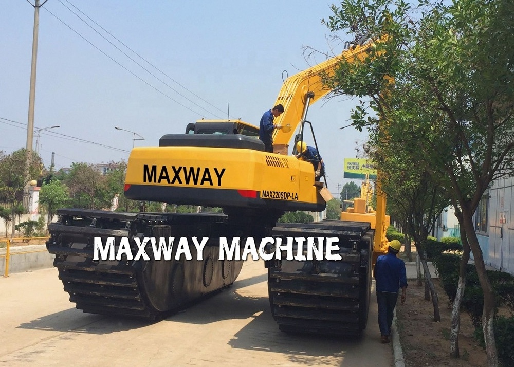 20 Ton MAXWAY brand amphibious excavator swamp excavator marsh buggy