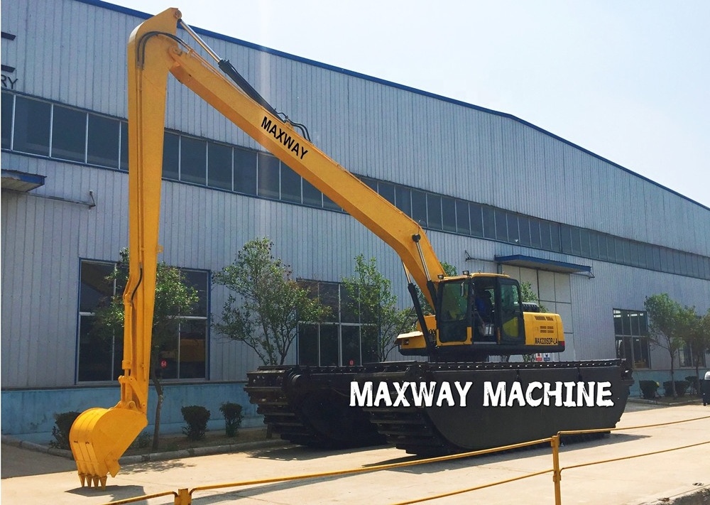 20 Ton MAXWAY brand amphibious excavator swamp excavator marsh buggy