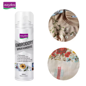 Maydos Hot selling embroidery spray adhesive glue for fabric clothes