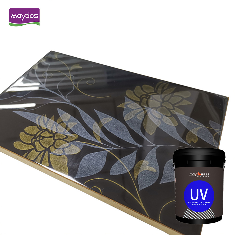 High Quality UV Detailing Coating Primer for Glass PVC MDF Wood Paint High Gloss UV Curing Wood Varnish for Offset Printing