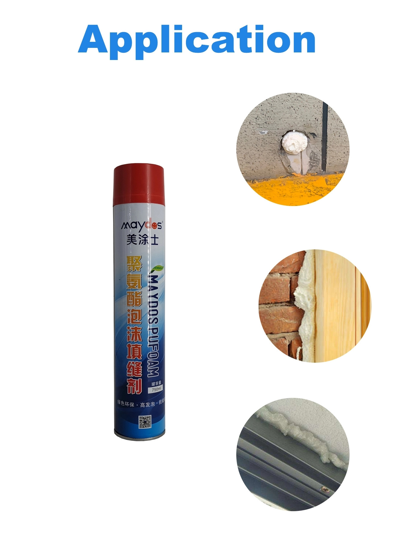 Maydos Polyurethane foam gap/crack filler and sealant