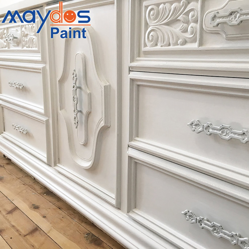 Maydos PU white primer white topcoat PU paint Polyurethane wood varnish for bed, cabinet