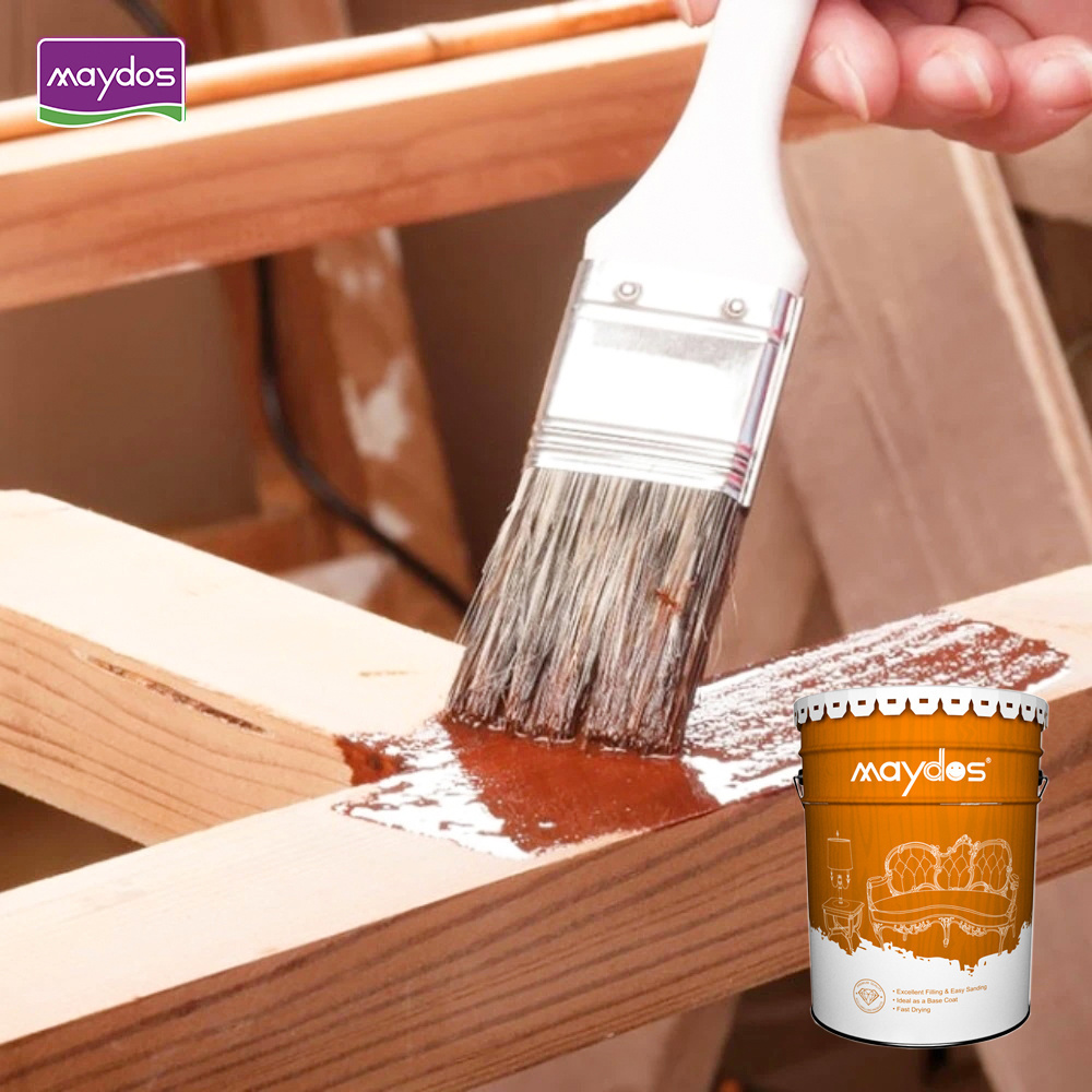 Factory Price Fast Dry NC Wood Furniture Paint Wood Stain Primer Thinner Crystal Varnish Waterproofing Coating Finish Lacquer