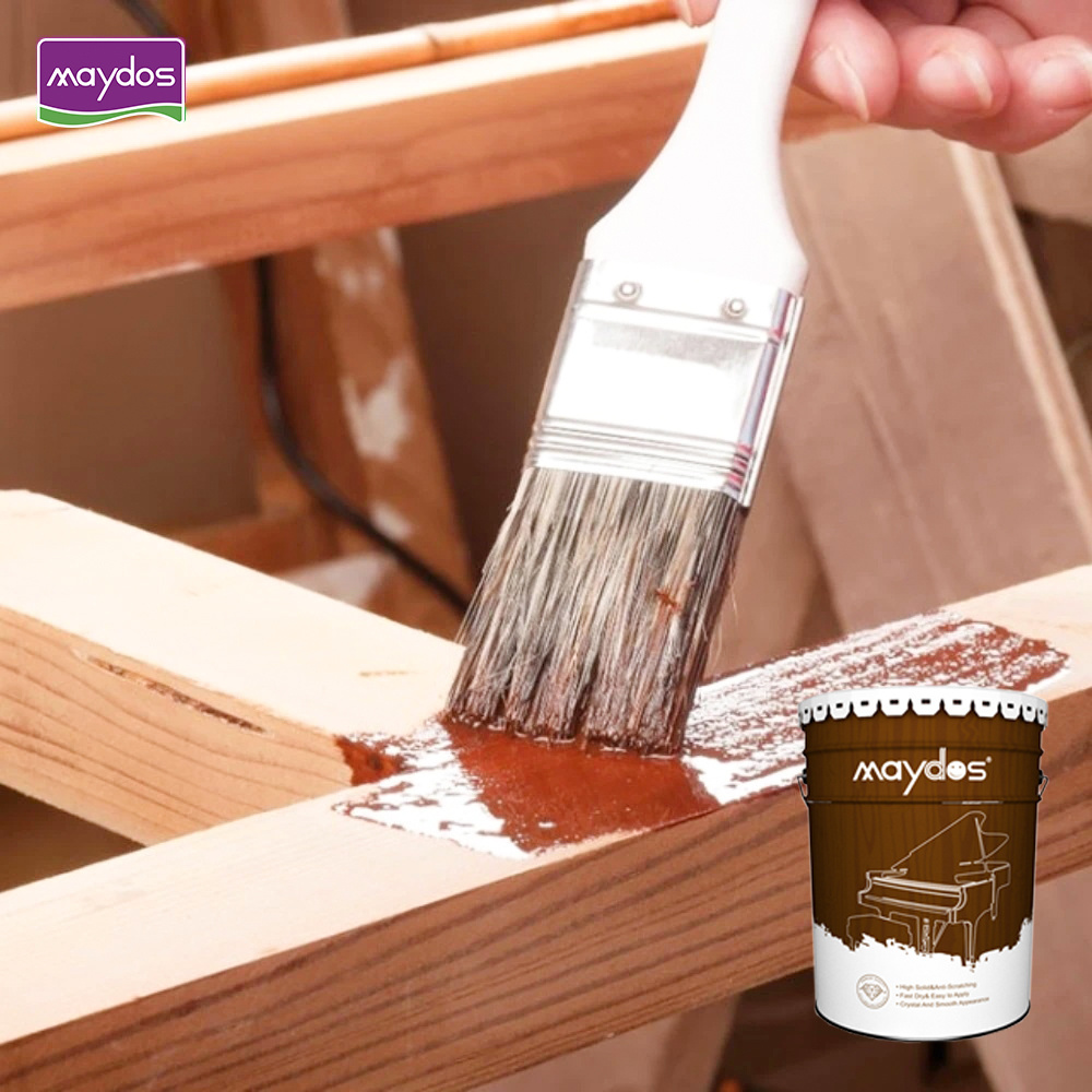 Factory Price NC Fast Dry Furniture Wood Paint Thinner Primer Crystal Clear Varnish Wood Finish Lacquer Wood Stain Paint