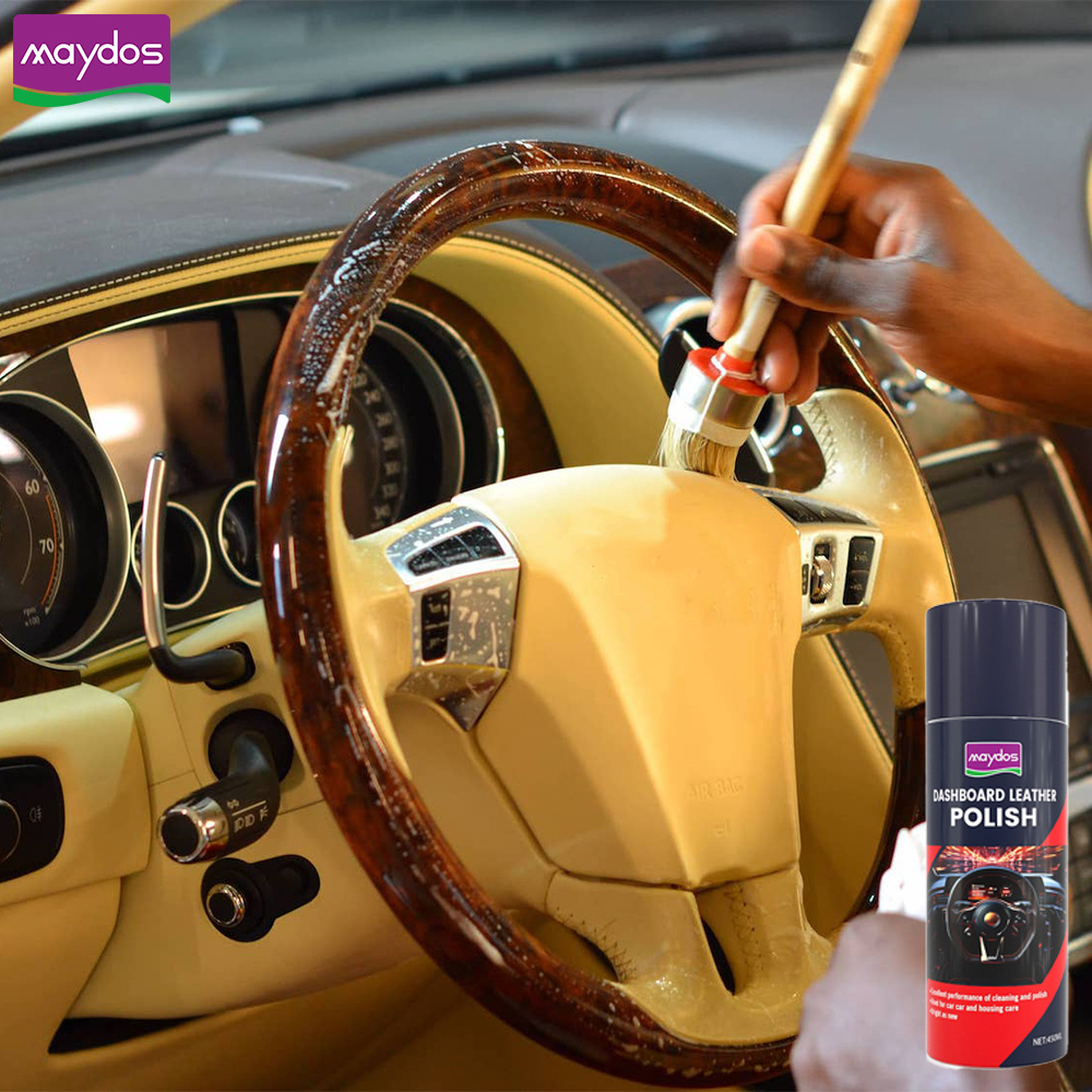 dashboard polish wax polish spray shine dashboard waterless leather car silicone protect wax spray