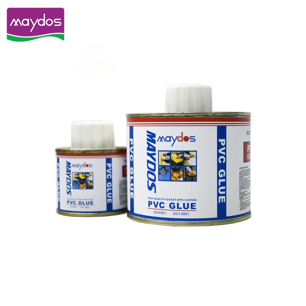 Maydos strong strength easy application glue pvc solvent cement pipe glue