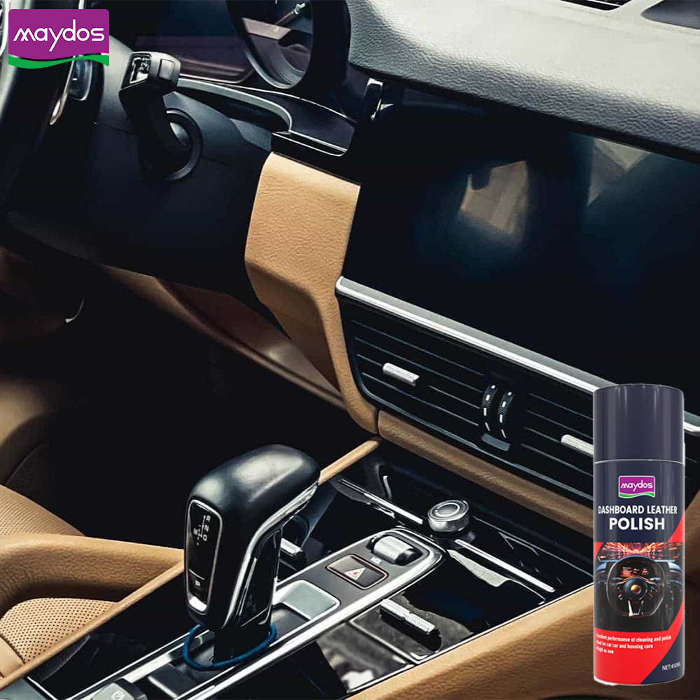 dashboard polish wax polish spray shine dashboard waterless leather car silicone protect wax spray