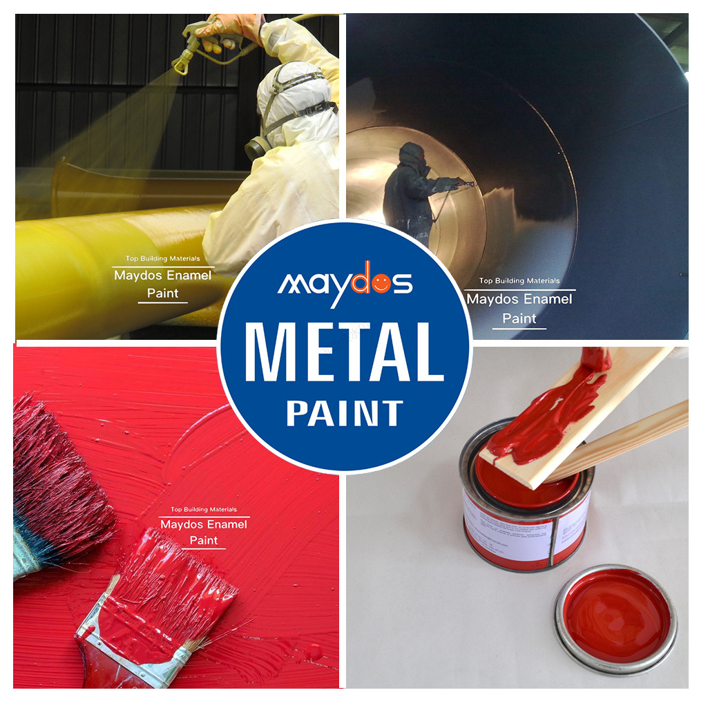 Synthetic interior and exterior alkyd base enamel spray paint for metal wood