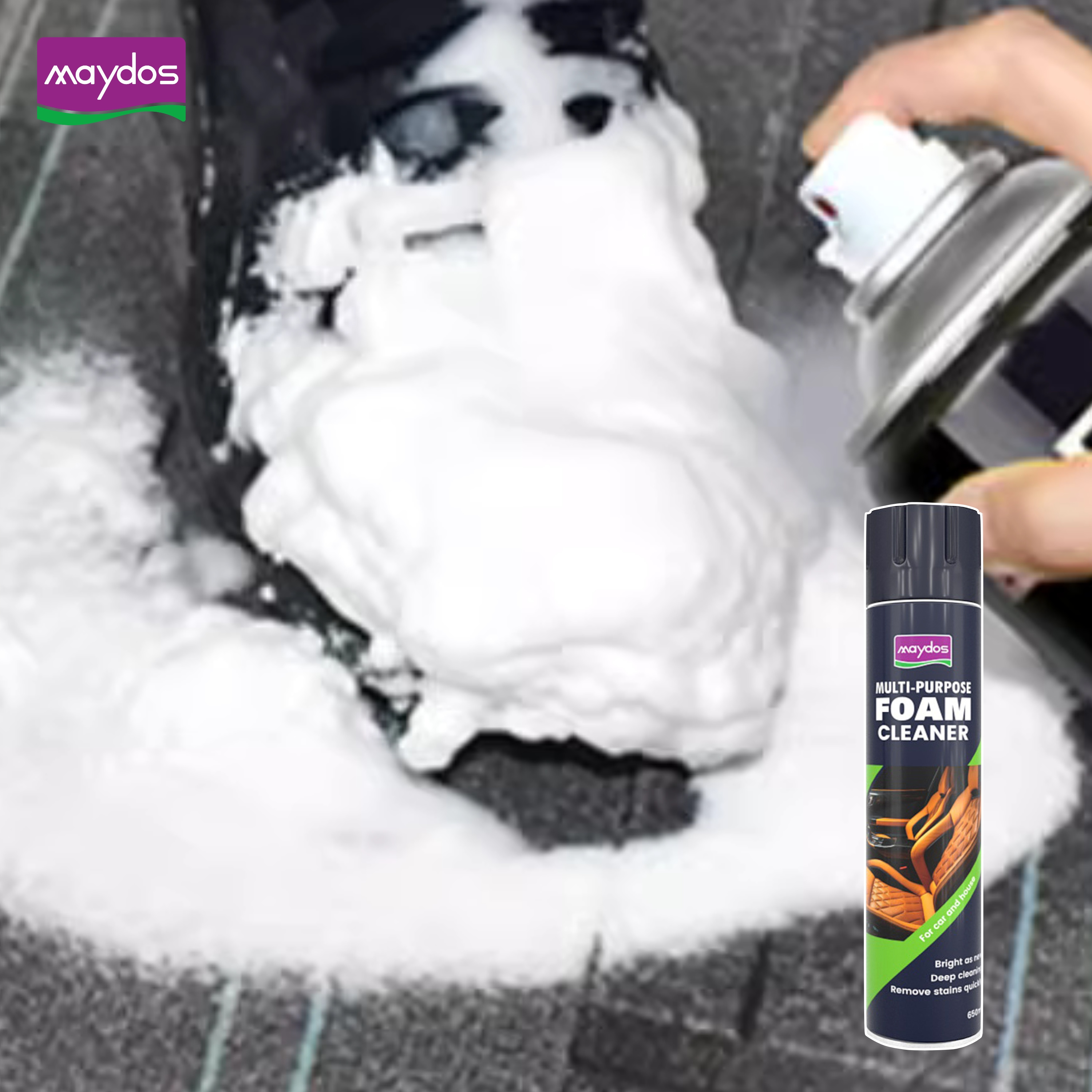 650ML Car Care Multi-functional Interior Wash All Purpose Foam Cleaner Spray Car Seat Multi Foam Cleaner Spray