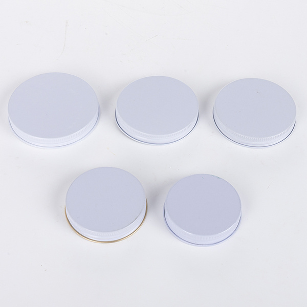 in bulk Stocked bottle caps 48-400 58-400 70-400 White Black Silver Gold Screw closures aluminum Metal Lid for Glass Jar